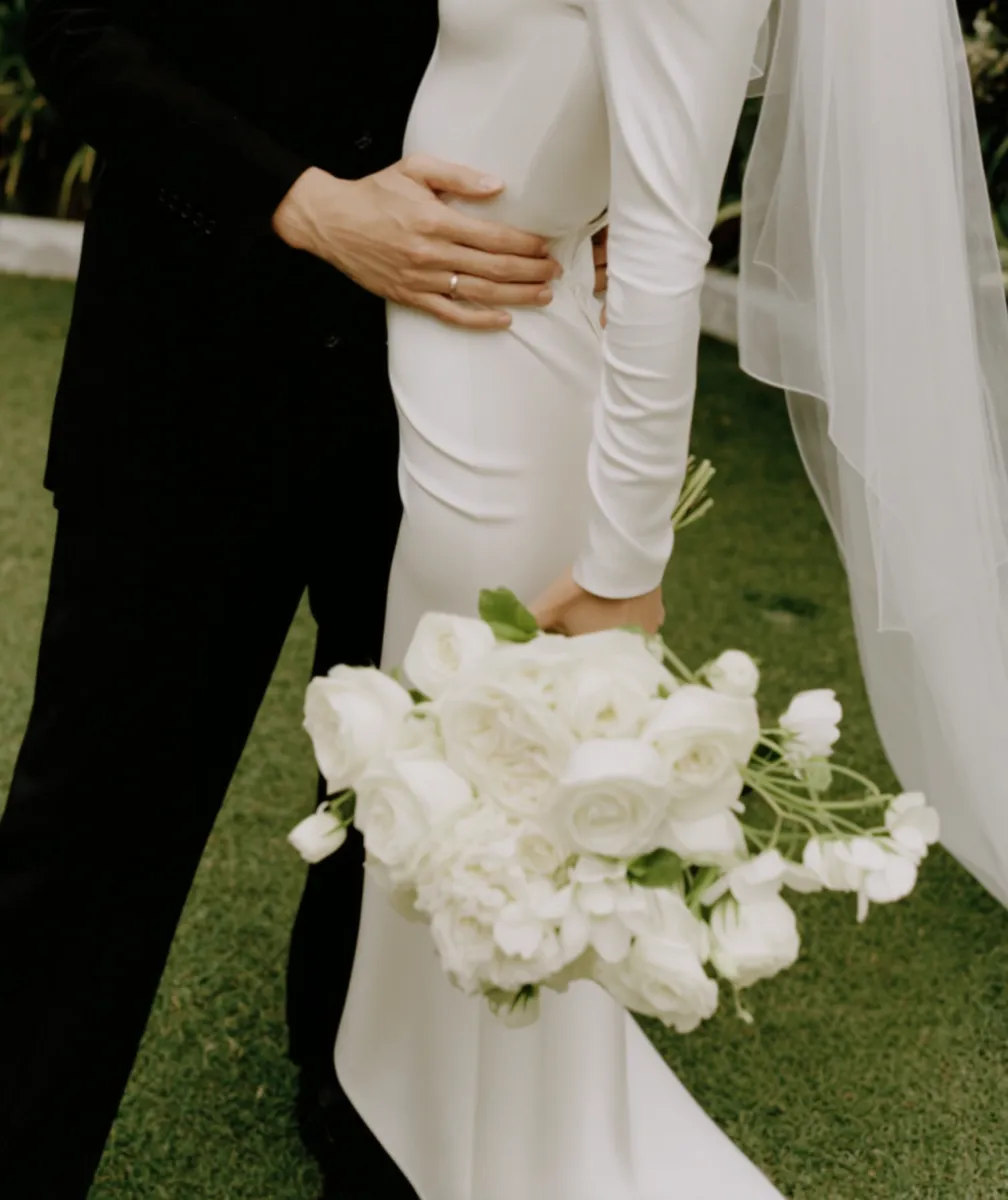 Beautiful wedding photography setup.