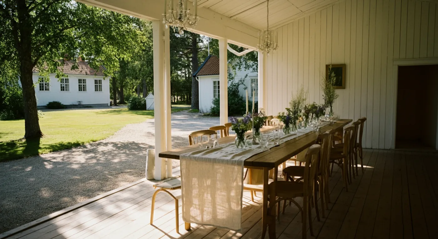 Beautiful wedding venue with outdoor ceremony space.